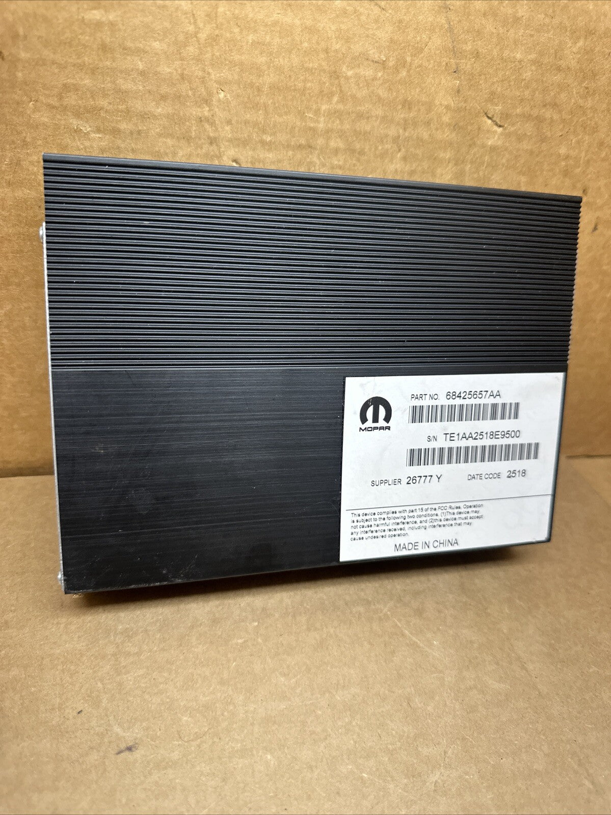 2019 2020 Charger Challenger Chrysler 300 Audio Amplifier Amp OEM 68425657AA2