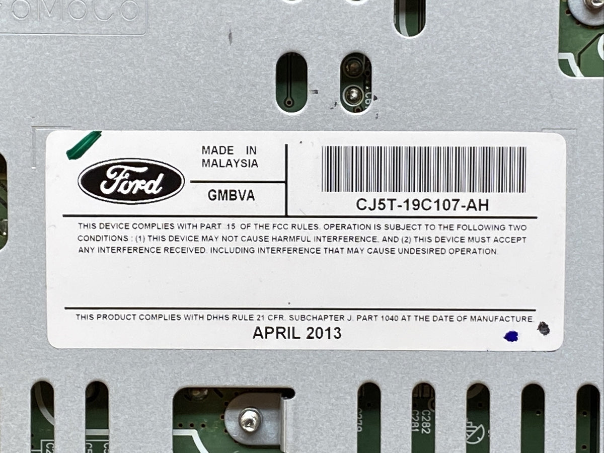 2013 2016 Ford Escape Radio Receiver Disc Reader Module CJ5T 19C107 AH7
