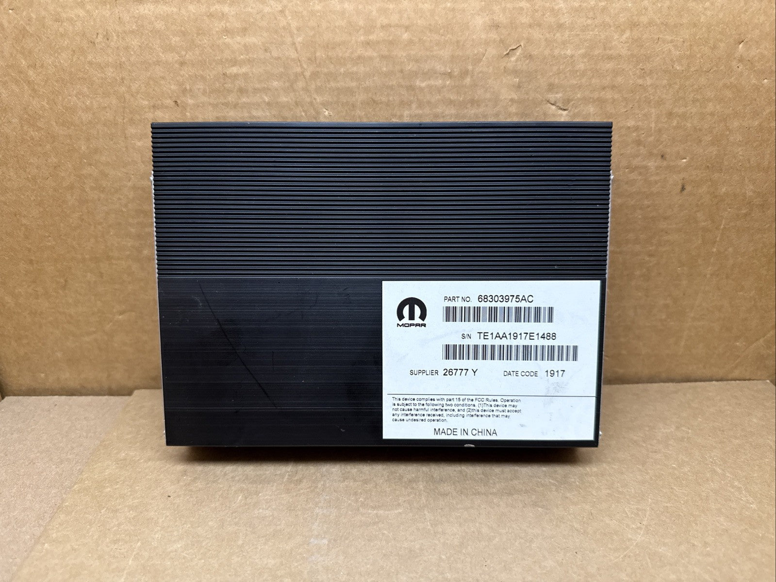 2017 2023 Charger Challenger Chrysler 300 Audio Amplifier Amp OEM 68303975AC0
