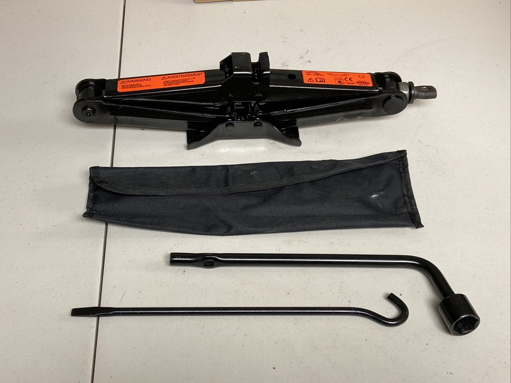14 19 NISSAN VERSA NOTE SPARE TIRE SCISSOR JACK TOOLS SET KIT LUG WRENCH0