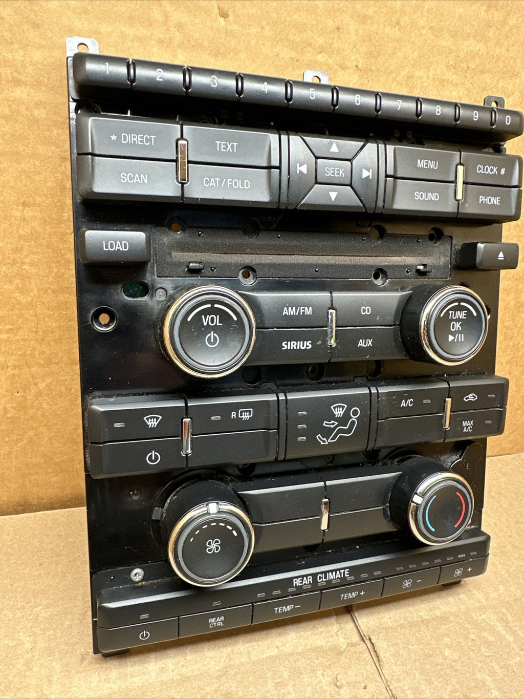 2009 2012 Ford Flex Radio Face Plate DIAL CLIMATE CONTROL PANEL 8A8T 18A802 AF3