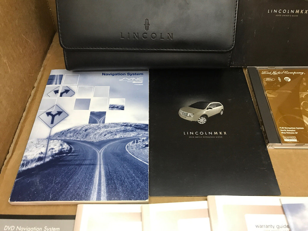 2008 08 LINCOLN MKX OWNER'S OWNERS OWNER MANUAL BOOK GUIDE SET CASE WALLET OEM2