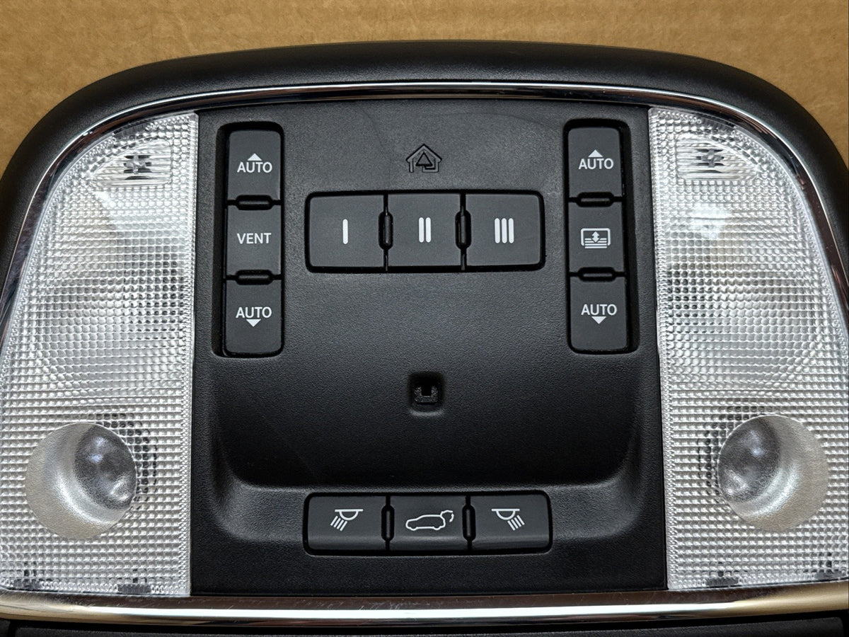 2014 2022 Jeep Grand Cherokee Front Over Head Overhead Console Black Sunroof1