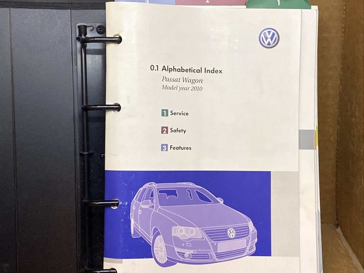 2010 VW Passat Wagon Owner's Owners Owner Manual Book Guide Set Case OEM1
