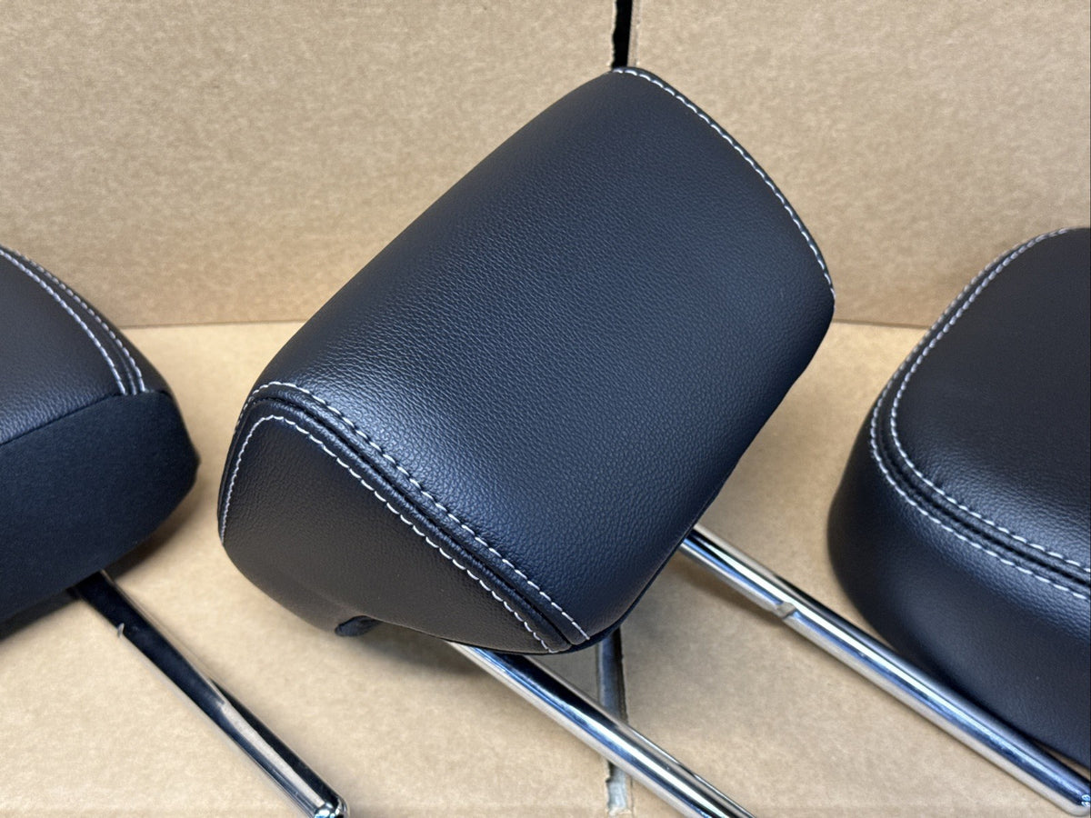 2020 2022 Ford Escape Rear 2nd Row Head Rest Headrest Set 3 Leather OEM Black8
