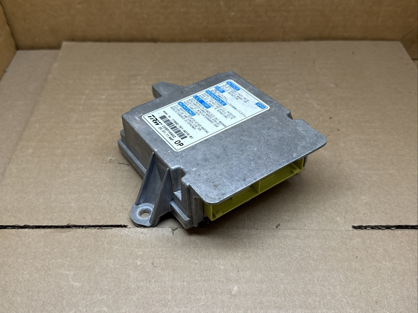 Honda Accord SRS AirBag Air Bag Control Module OEM 77960 TEI A010 M12