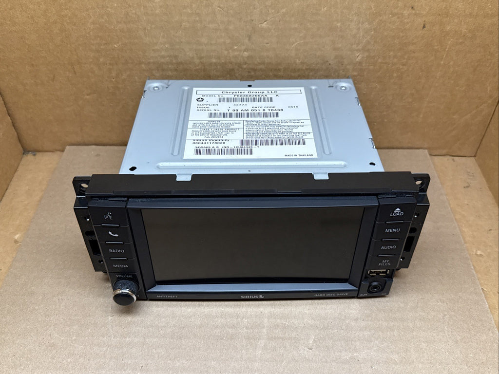 Jeep Dodge Chrysler Touchscreen Radio RHB P68368206AA 68368206AA0