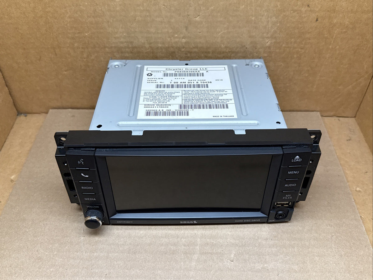 Jeep Dodge Chrysler Touchscreen Radio RHB P68368206AA 68368206AA0