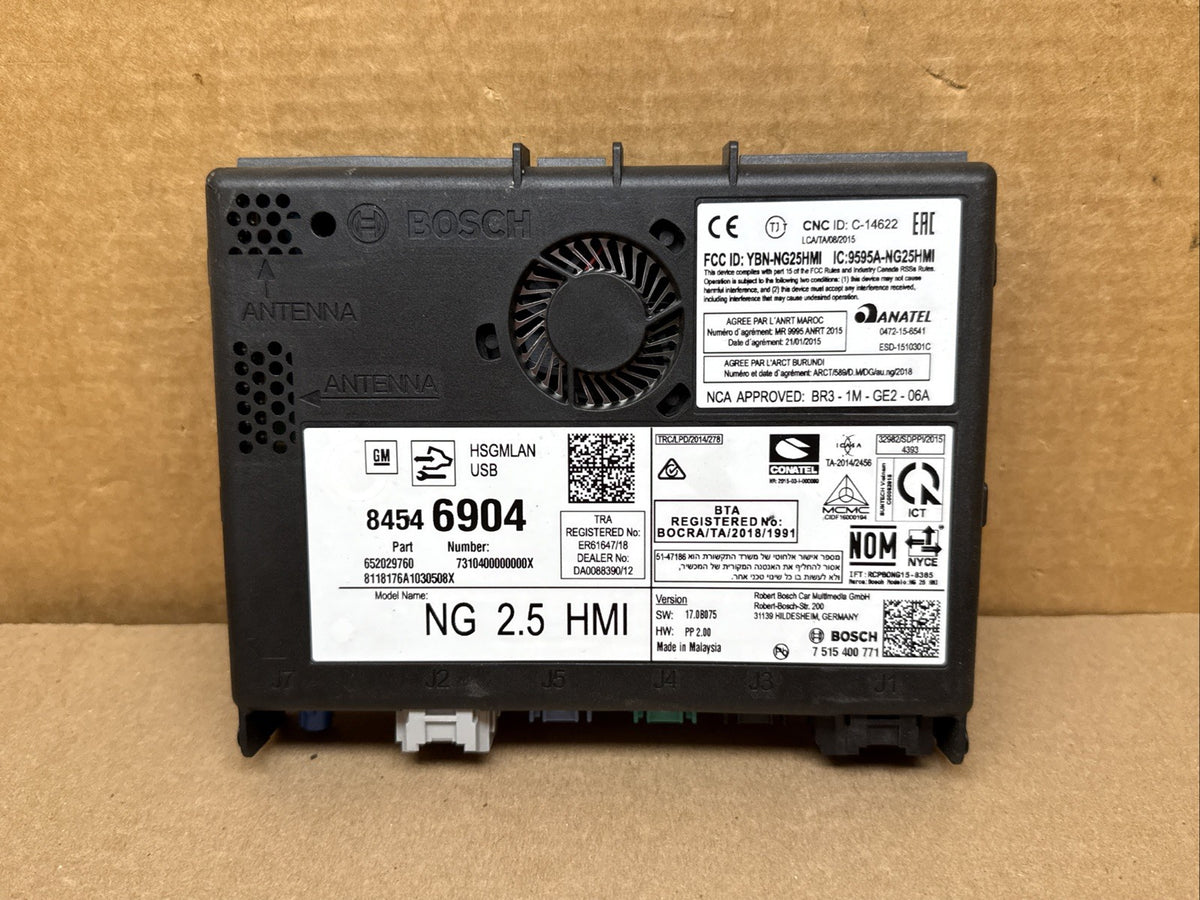 GM HMI Human Machine Interface Control Module 845469040