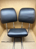 2015 2020 FORD EDGE OEM REAR BACK SEAT HEADRESTS HEAD REST BLACK LEATHER SET 30