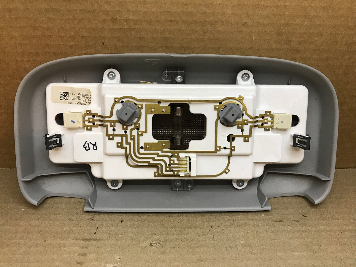 04 08 F150 OVERHEAD OVER HEAD CONSOLE REAR DOME MAP TRACK LIGHT GREY LT FLINT5
