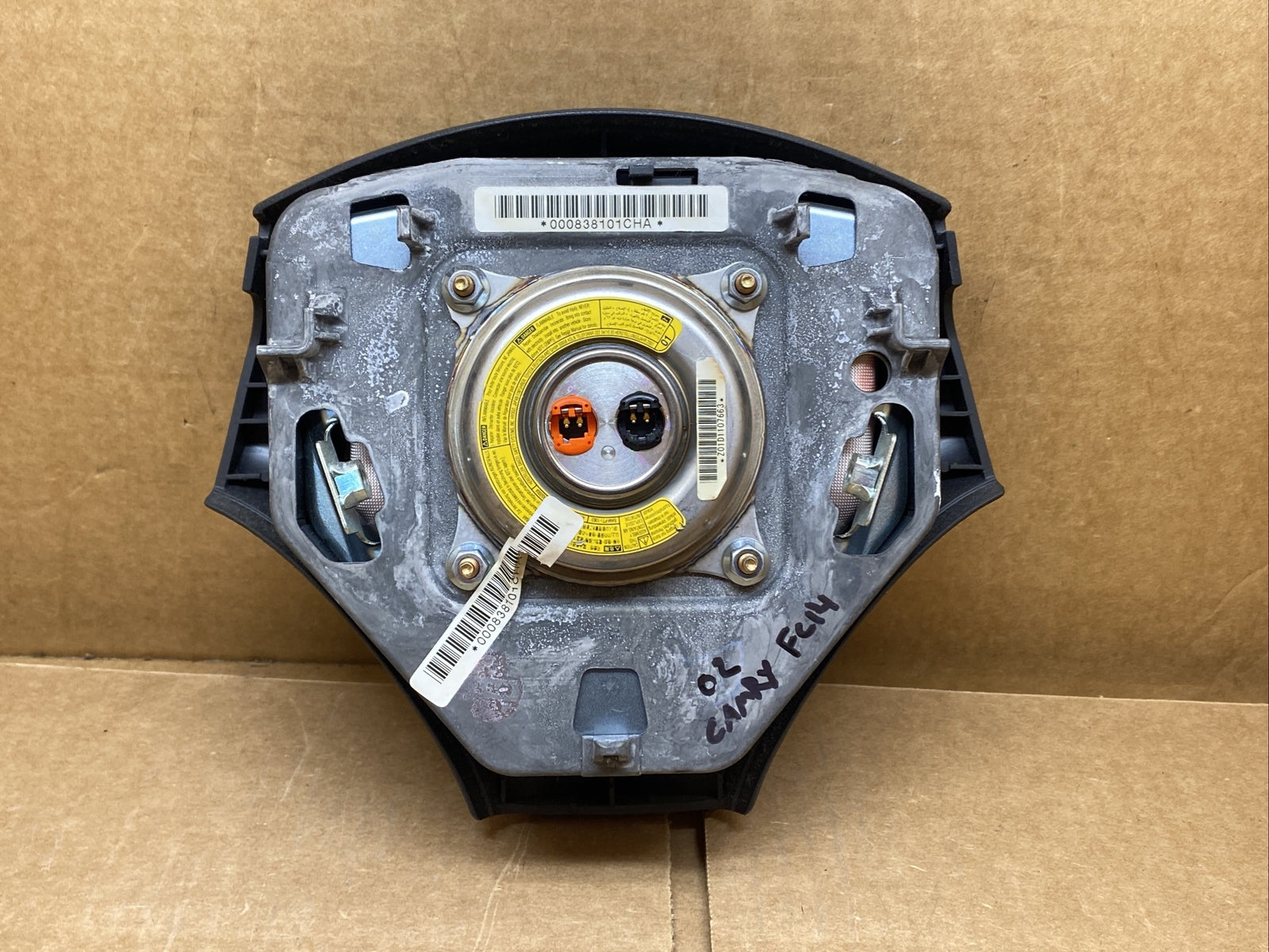 02 04 Toyota Camry SE Front Left Driver Side Steering Wheel Air Bag Airbag Black7