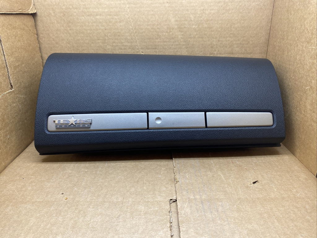 2007 2013 Silverado Sierra Upper Glove Box Black Silver Dash Tray Texas Edition1