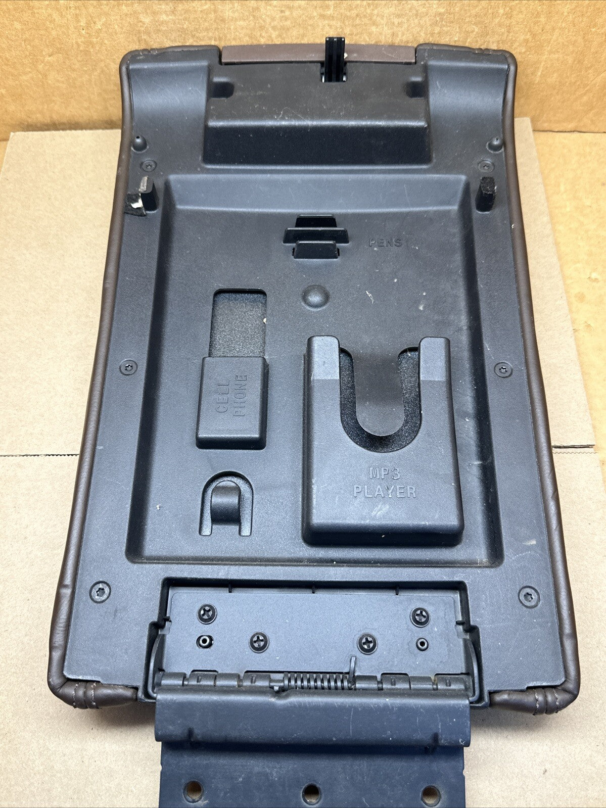 2009 2014 Ford F150 Center Console Cover Lid Top Arm Rest Armrest Brown Platinum7