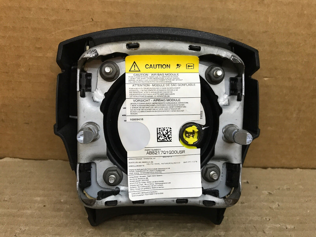 03-06 SILVERADO 2500 EXPRESS FRONT DRIVER STEERING WHEEL AIRBAG AIR BAG ONE PLUG5