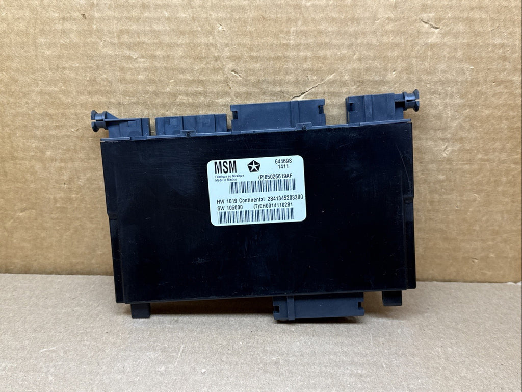 2012 Chrysler 300 Front Driver Seat Memory Control Module 05026619AF0