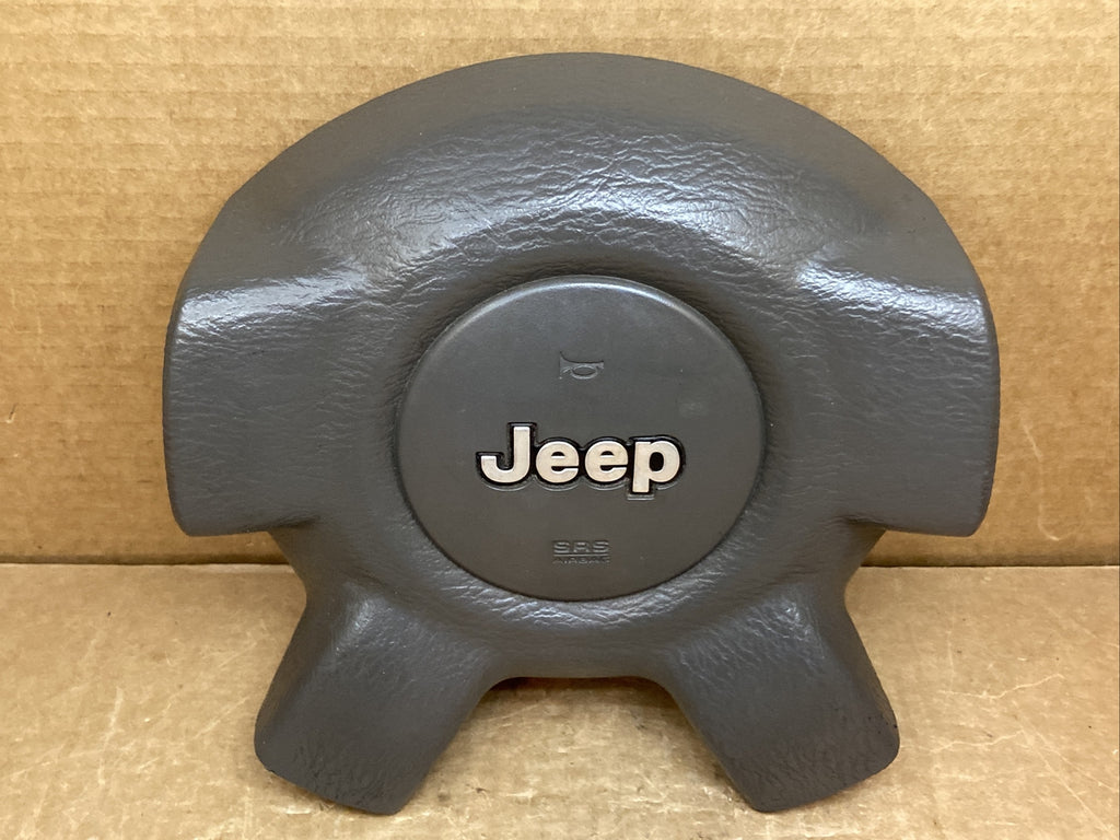 02 07 Jeep Liberty Front Left Driver Side Steering Wheel Air Bag Airbag Gray J11