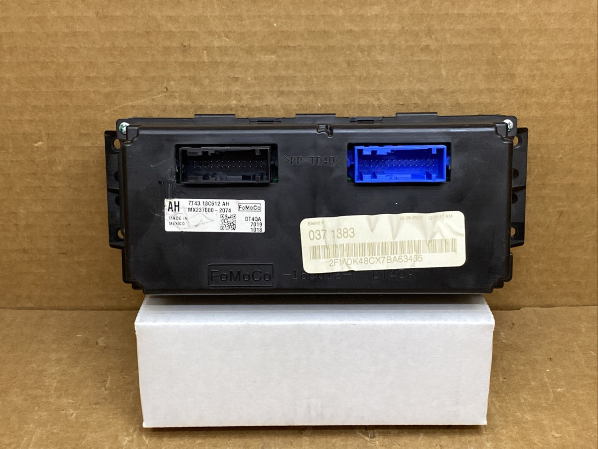 2007 2010 Ford Edge Digital Heat Temp Temperature Climate Control 7T43 18C612 AH7