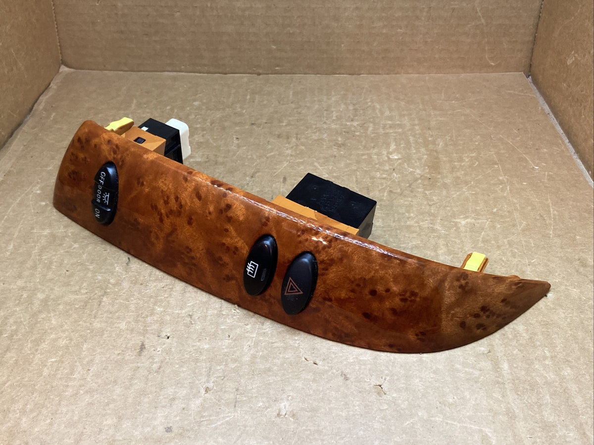 04 10 Toyota Sienna Woodgrain Radio Climate Bezel Trim with Switches Left Side1