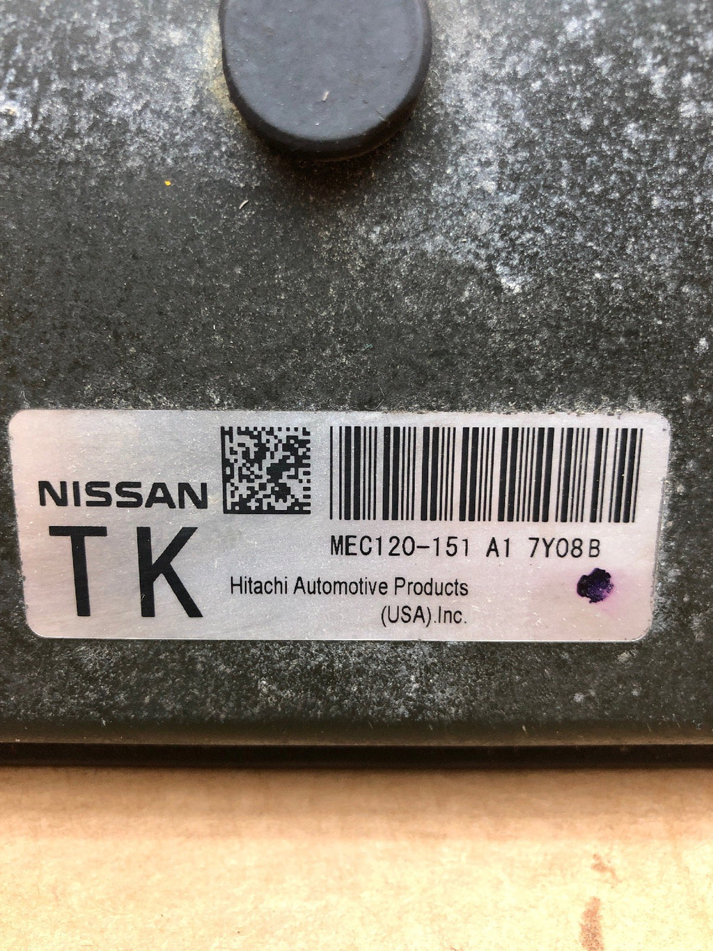 2008 Nissan Altima Engine Computer Module ECM ECU Unit P/N: MEC120 151 A1 OEM A81