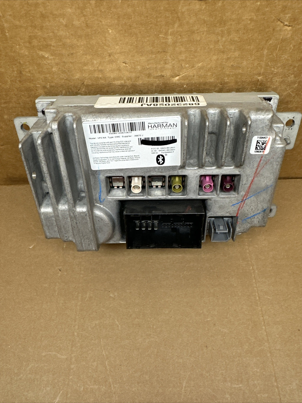 2017 Chrysler Pacifica Dash Radio Receiver Module Head Unit VP3 NA 68232028AJ3