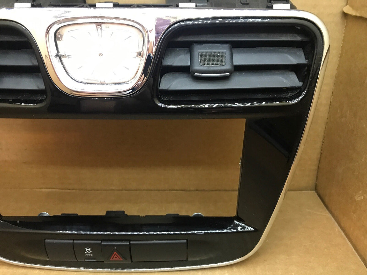 11 12 13 14 CHRYSLER 200 DASH RADIO TRIM BEZEL W/ CLOCK HAZARD SWITCH OEM4