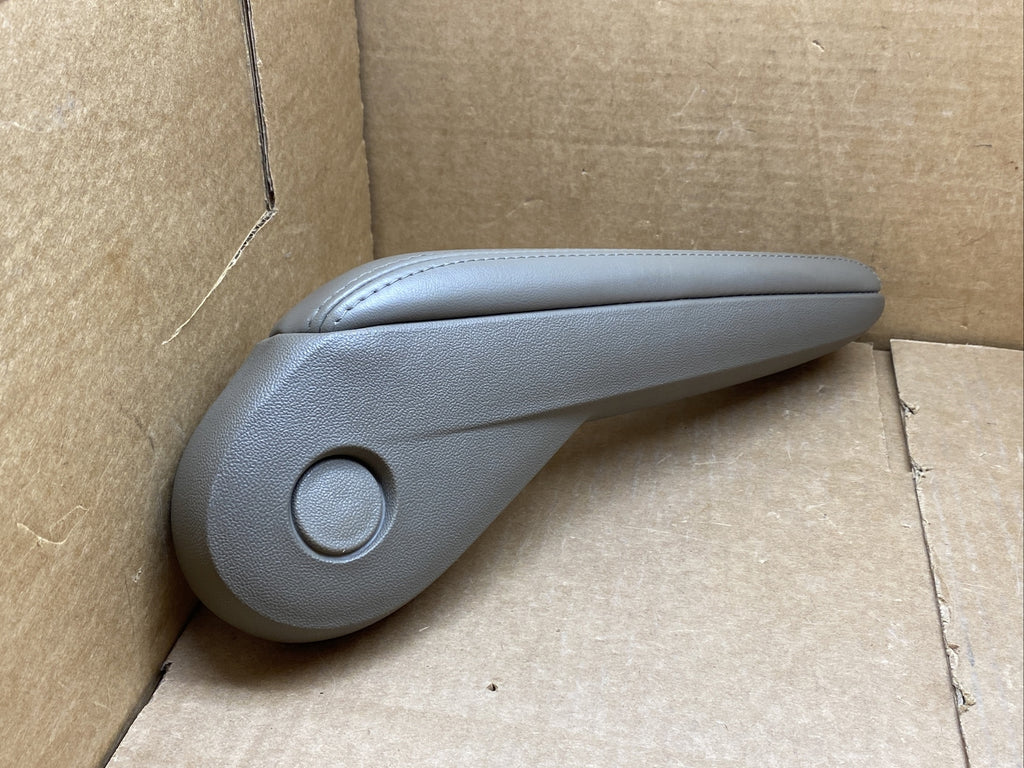 11 14 Routan Front Left Driver Seat Arm Rest Armrest Leather Sierra Stone Brown5