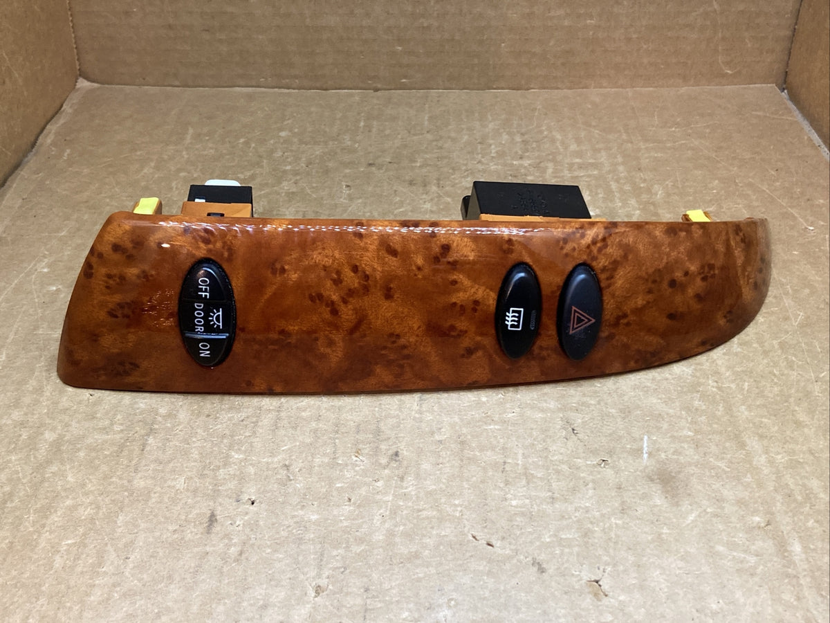 04 10 Toyota Sienna Woodgrain Radio Climate Bezel Trim with Switches Left Side0
