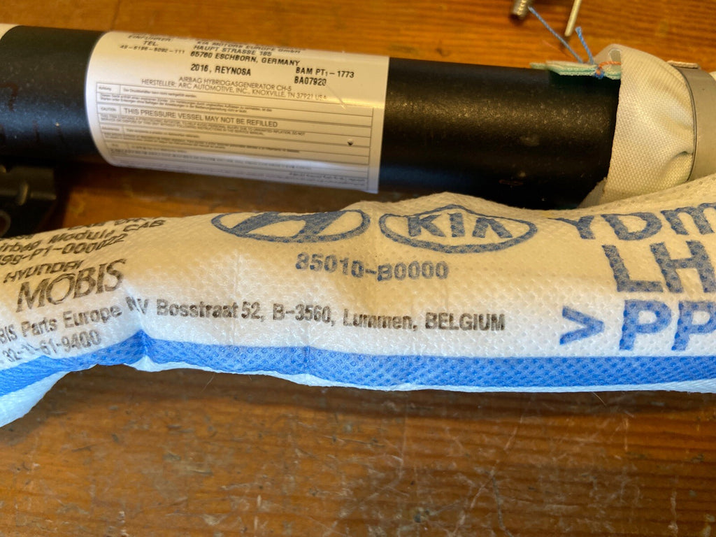 17 18 KIA FORTE LEFT SIDE DRIVER UPPER CURTAIN ROOF AIRBAG AIR BAG 85010 B00002