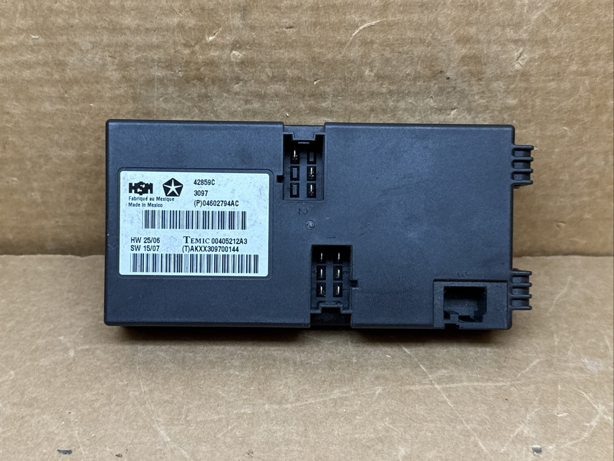 2008 2010 Grand Cherokee Front Driver Seat Memory Control Module 04602794AC0