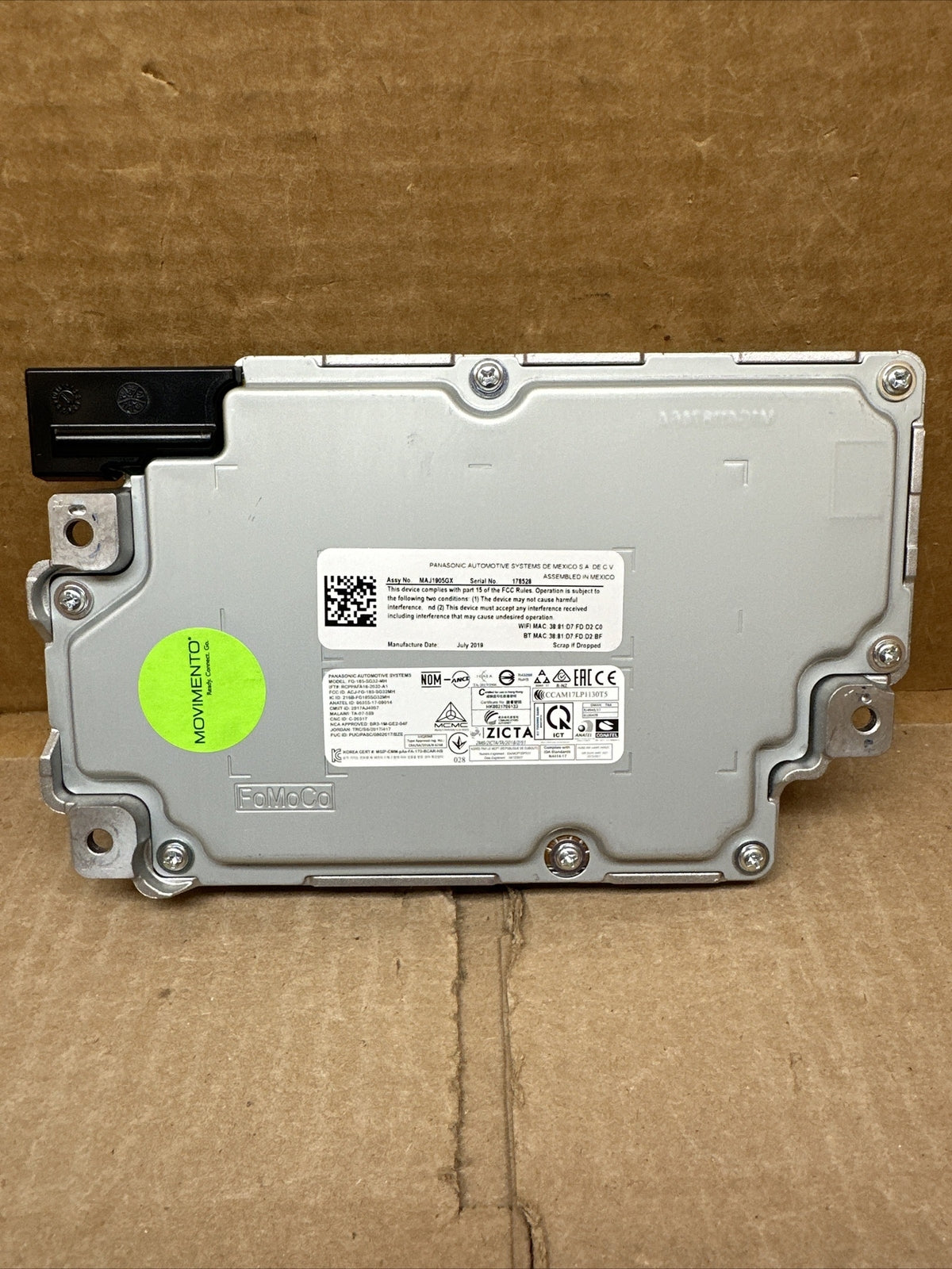 2020 2022 FORD EXPLORER SYNC COMMUNICATION CONTROL MODULE LB5T 14G371 MCD4