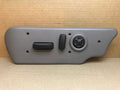 03 06 Silverado Driver Left Side Seat Switch Assembly Bezel Pewter 889416780