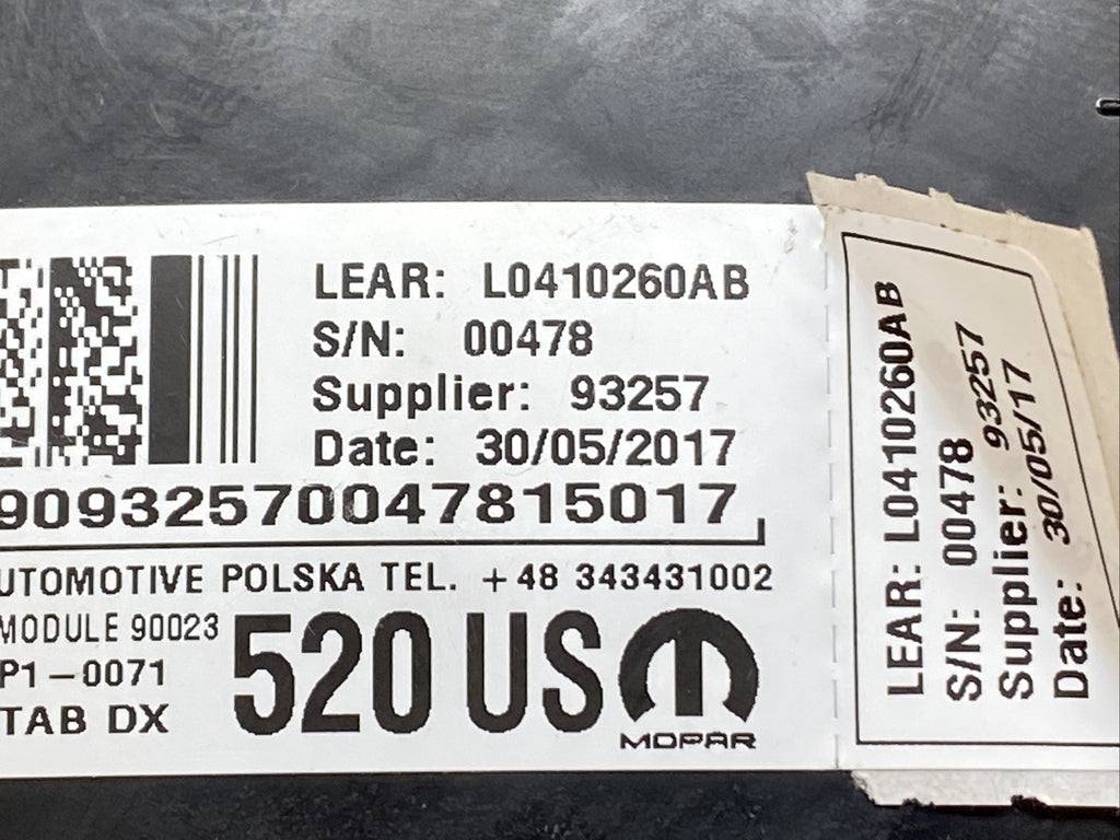 2015 2020 Jeep Renegade Front Right Side Passenger Seat Air Bag Airbag 520158692