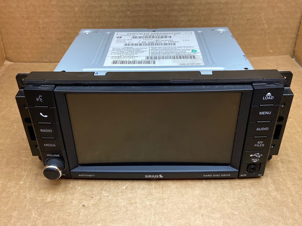 10 18 Grand Caravan Town Country Nitro Radio CD Dvd MyGig RBZ P05091327AC1