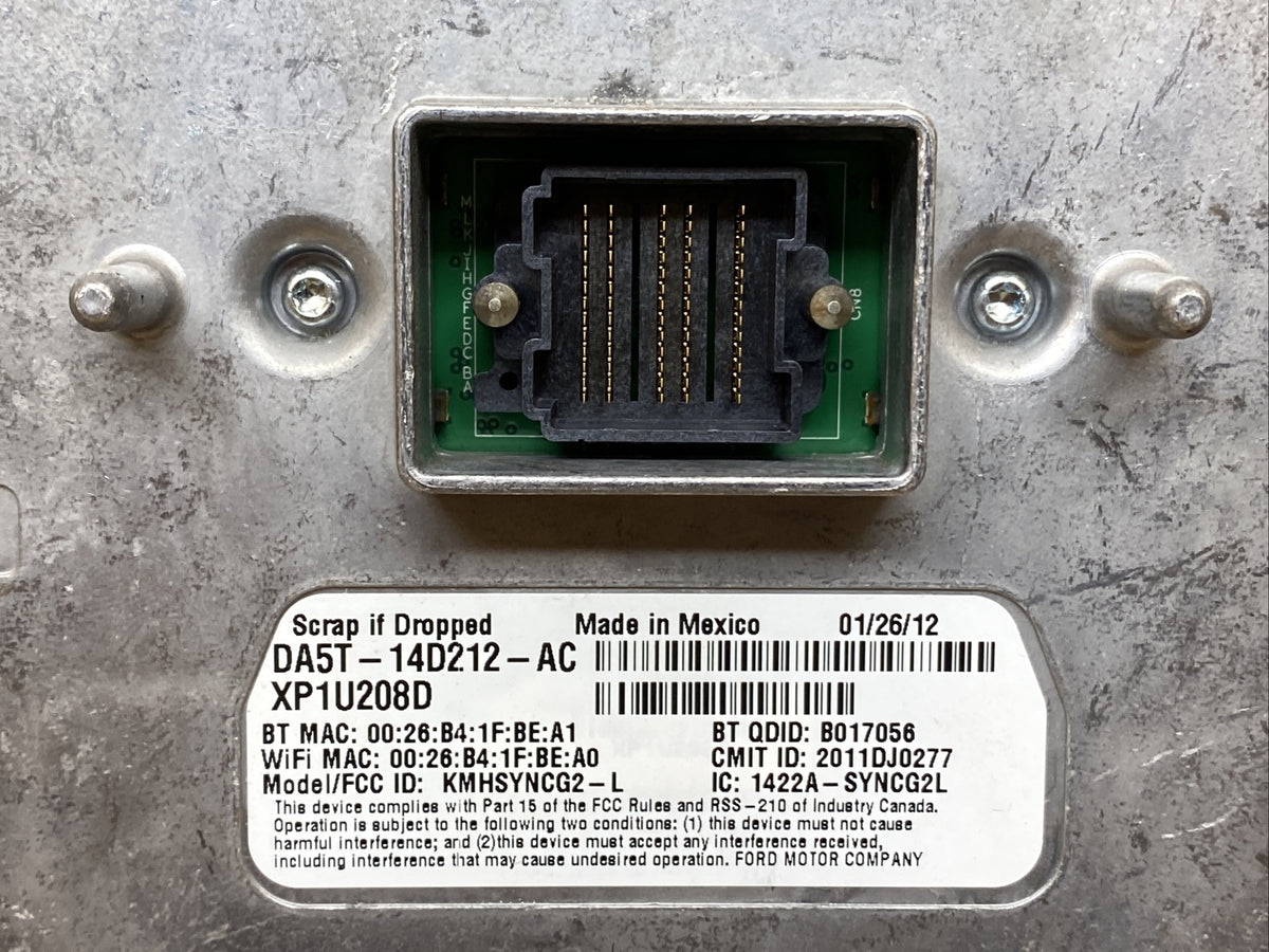 2012 2014 Ford Radio Sync Sync2 Control Module DA5T 14D212 AC DG1T 14F239 BK1