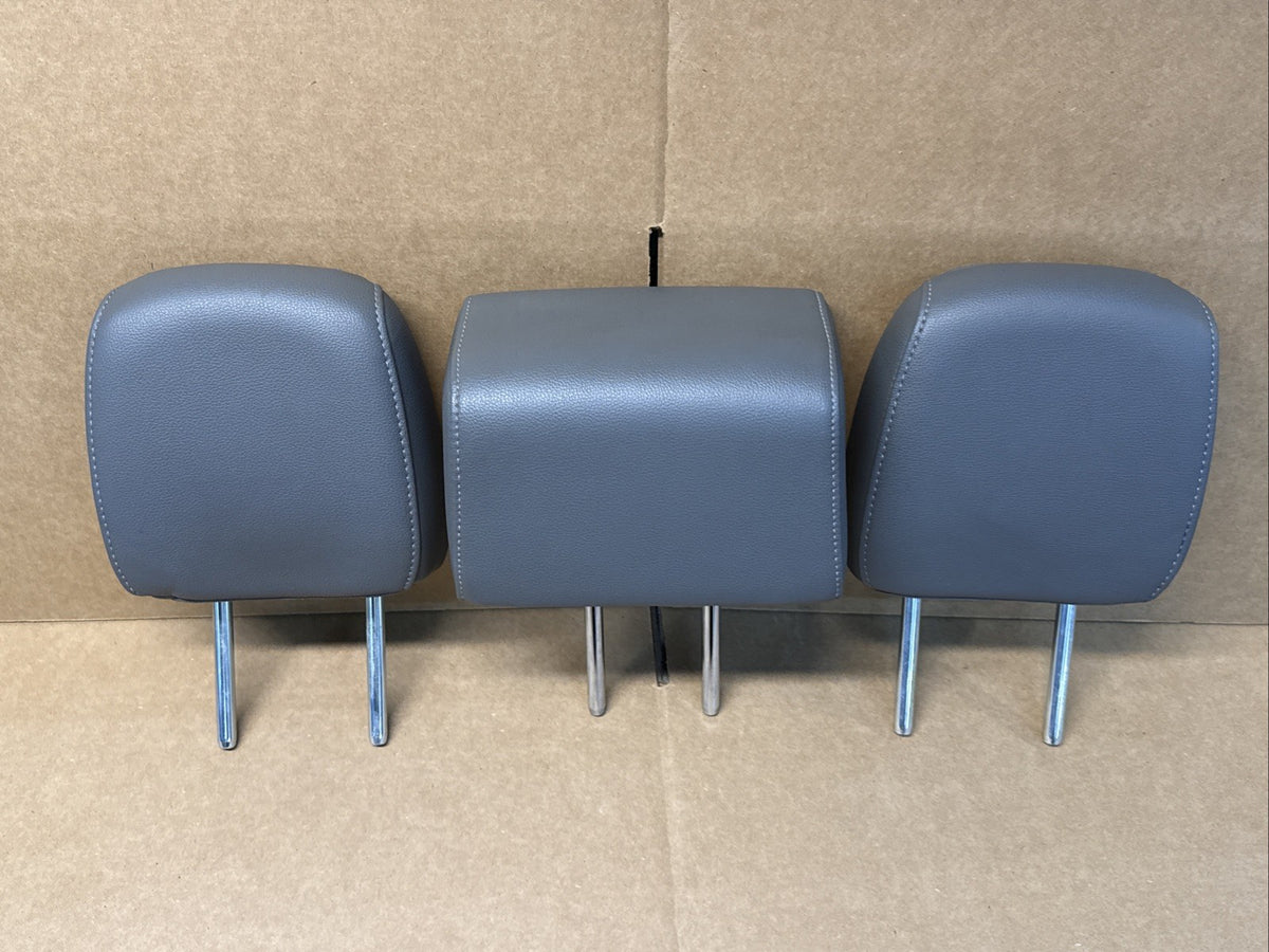 2013 2019 Ford Flex Rear 2nd Row Gray Leather Headrest Set Head Rest OEM2