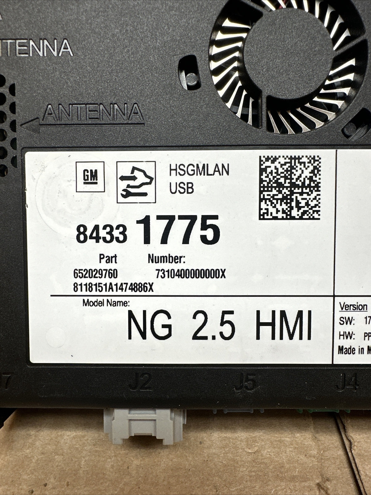 2015 2018 GM OEM 2.5 HMI HUMAN MACHINE INTERFACE CONTROL MODULE 843317751