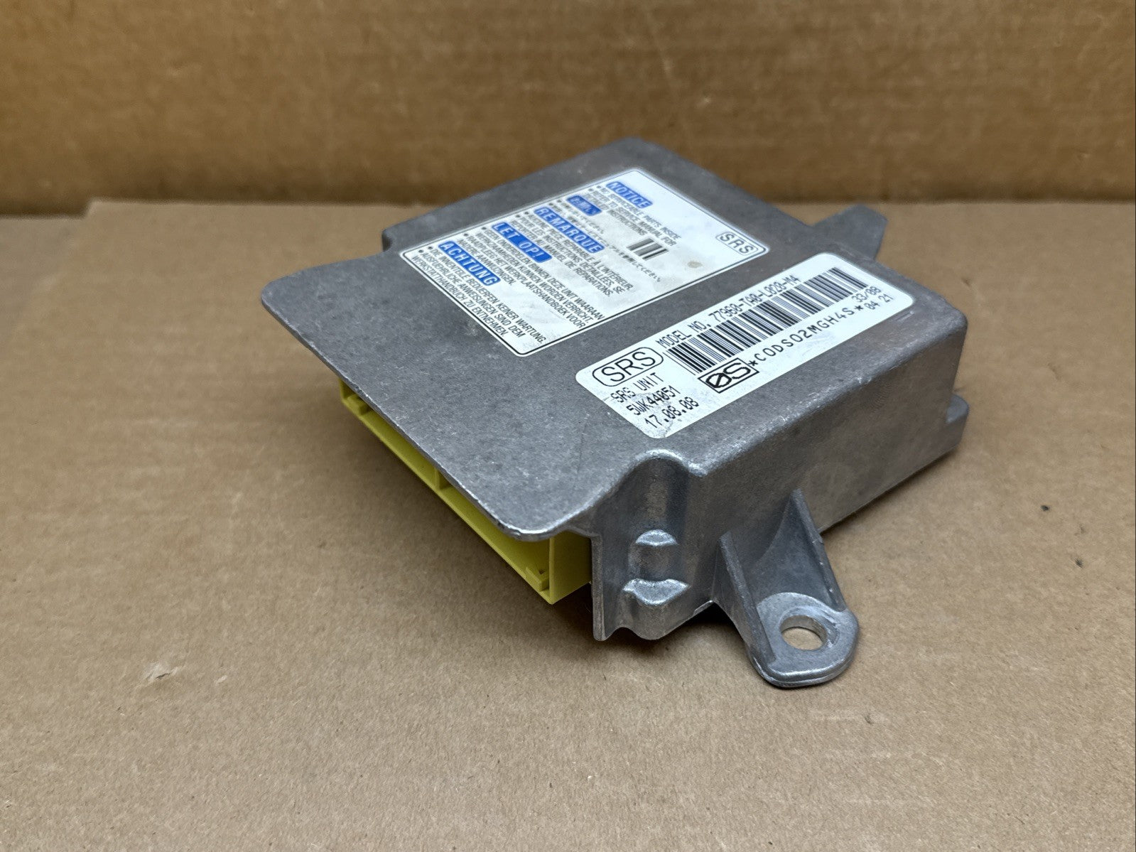 Honda Accord SRS AirBag Air Bag Control Module OEM 77960 TA0 L020 M43
