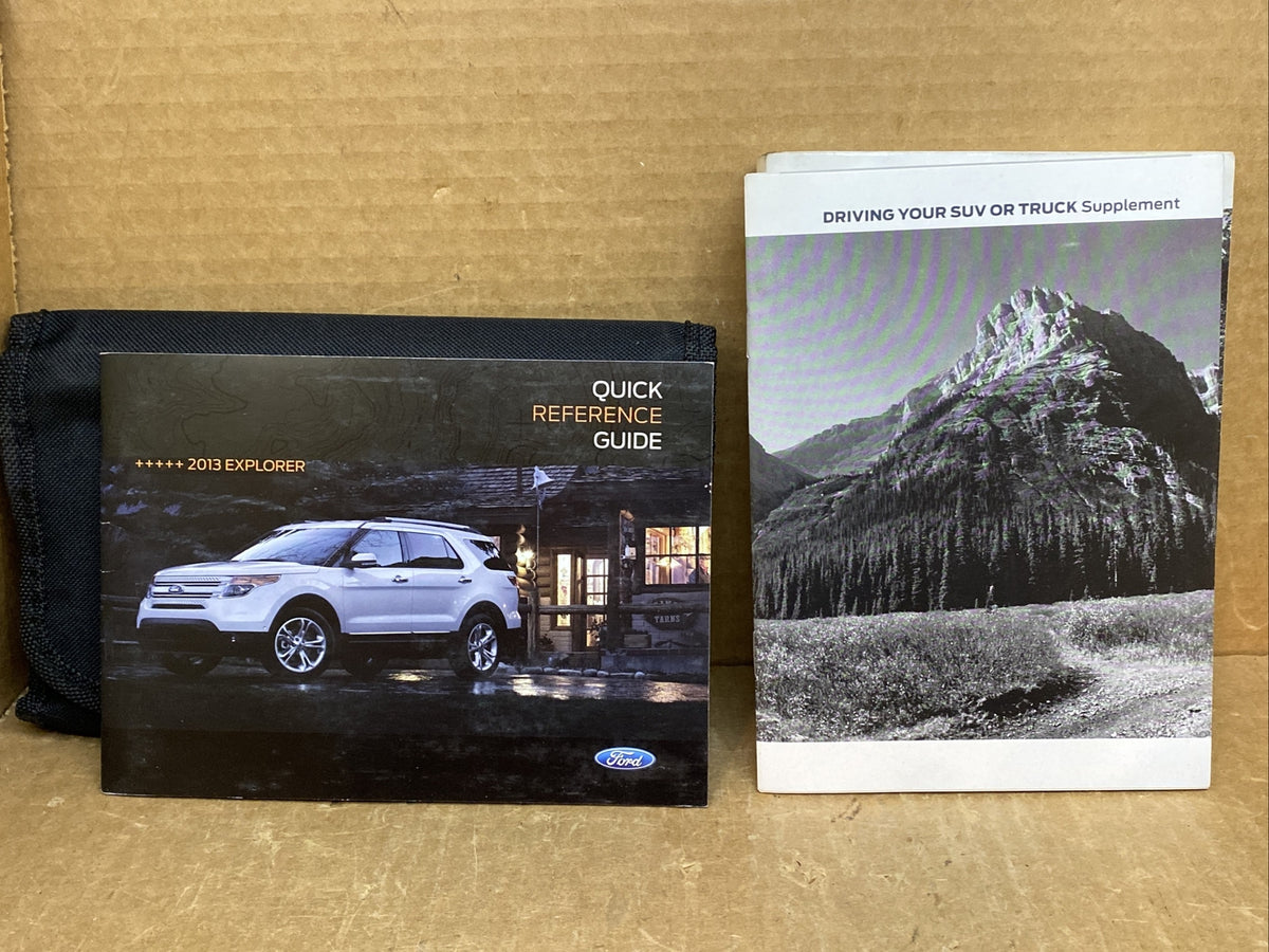 2013 13 Ford Explorer Owner's Owners Owner Manual Book Guide Set Case OEM3