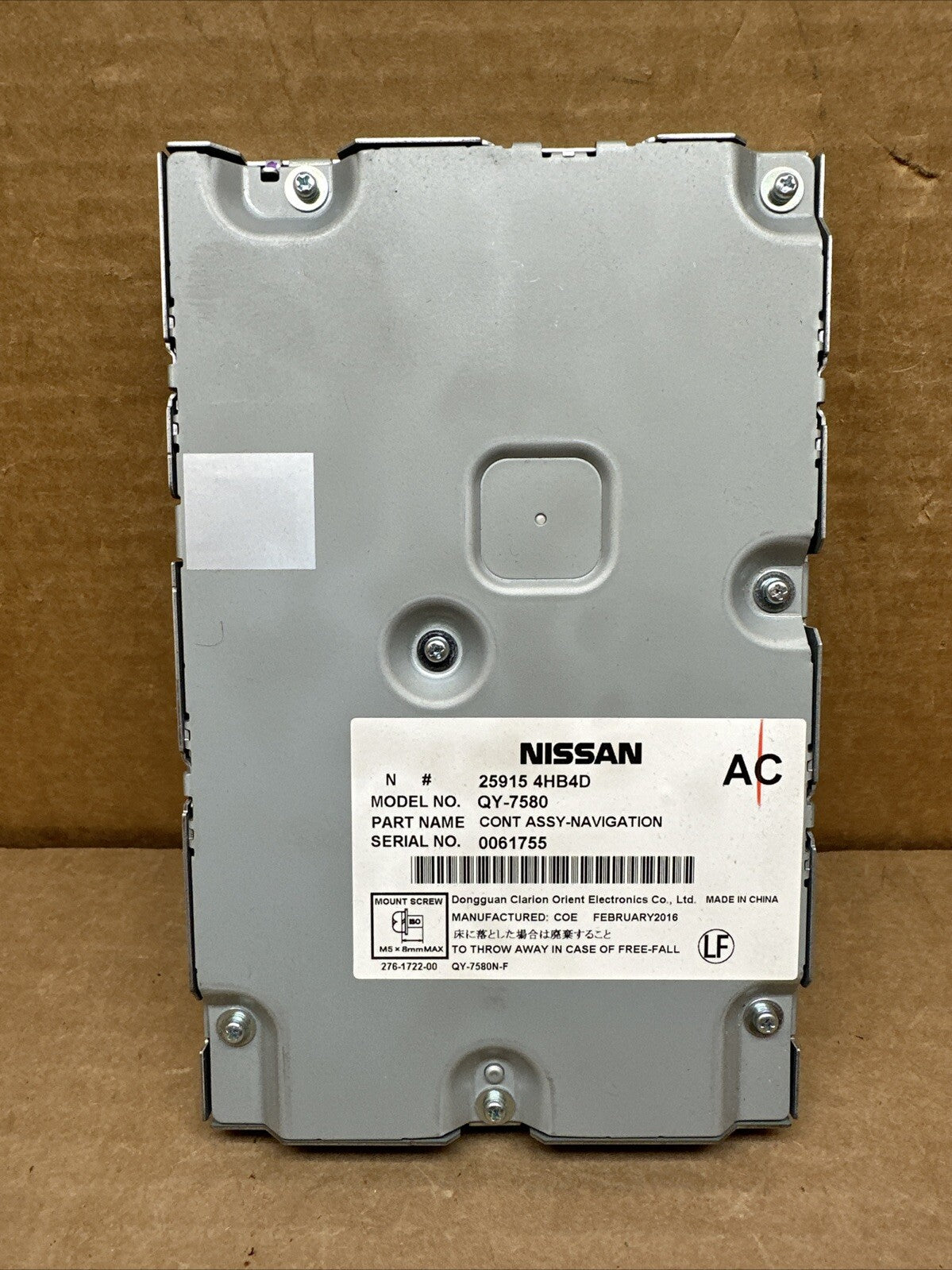 2019 2021 INFINITI QX50 DRIVER ASSIST NAVIGATION CONTROL MODULE 25915 4HB4D OEM0