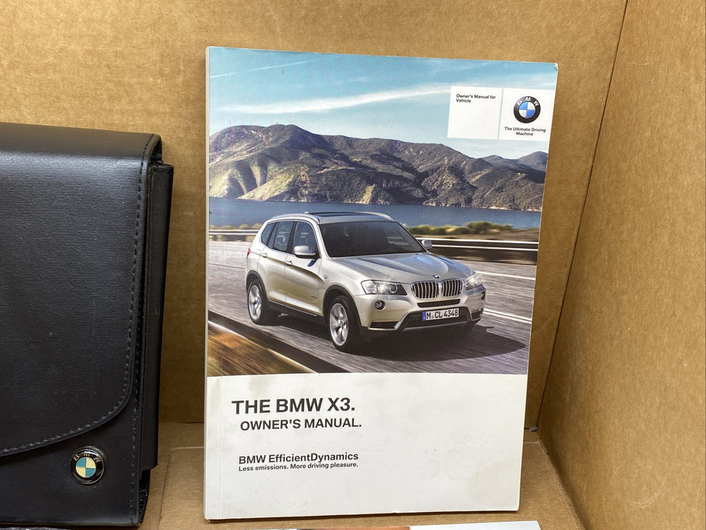 2013 BMW X3 Owner's Owners Owner Manual Book Guide Set Case OEM3