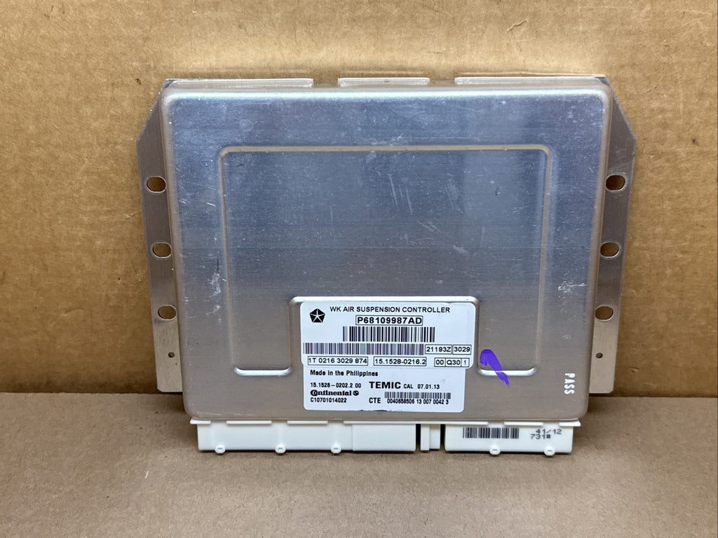2014 Jeep Grand Cherokee Electronic Air Ride Suspension Controller 68109987AD0