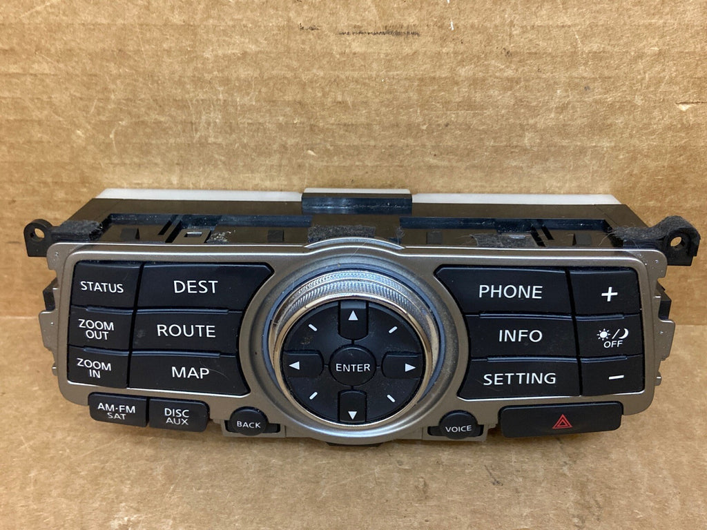 2010 2012 INFINITI G37 INFO ROUTE MAP PHONE AUDIO CONTROL PANEL 28395 1UF1A1