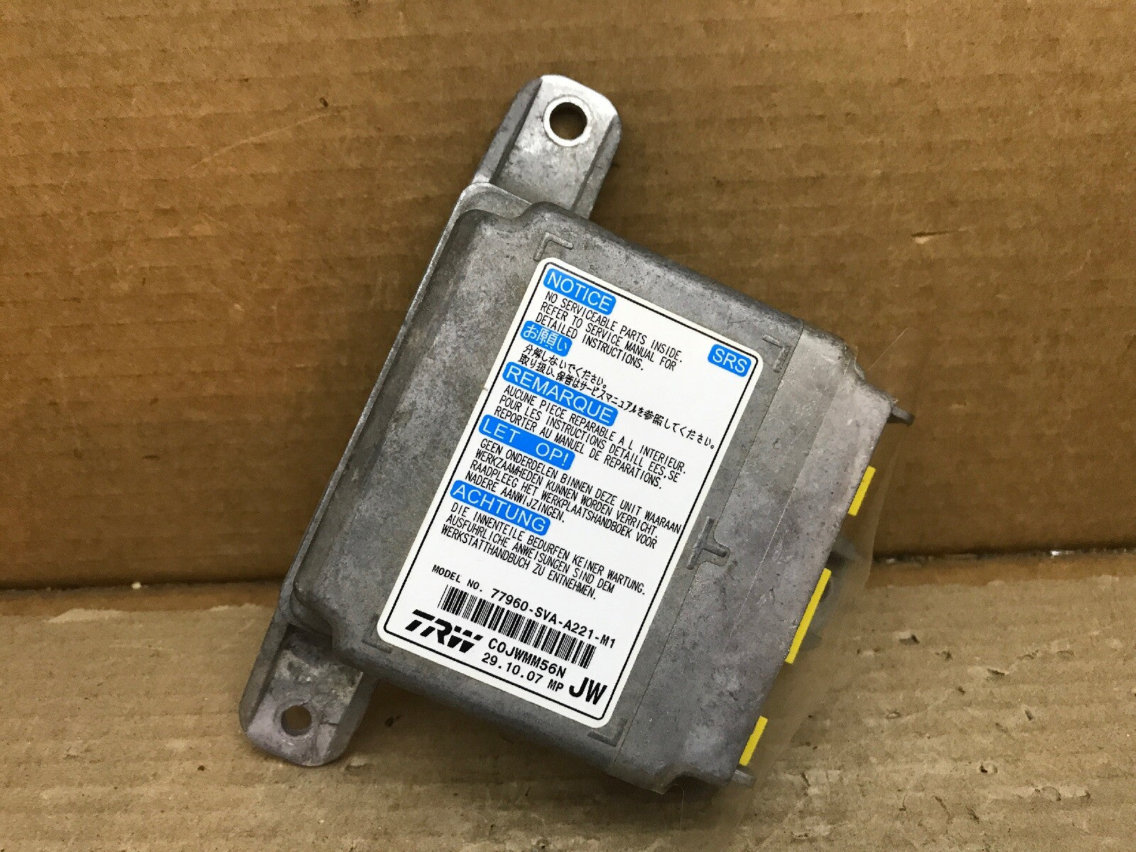 Honda Civic Coupe Air Bag Airbag Computer Control Module 77960 SVA A221 M10