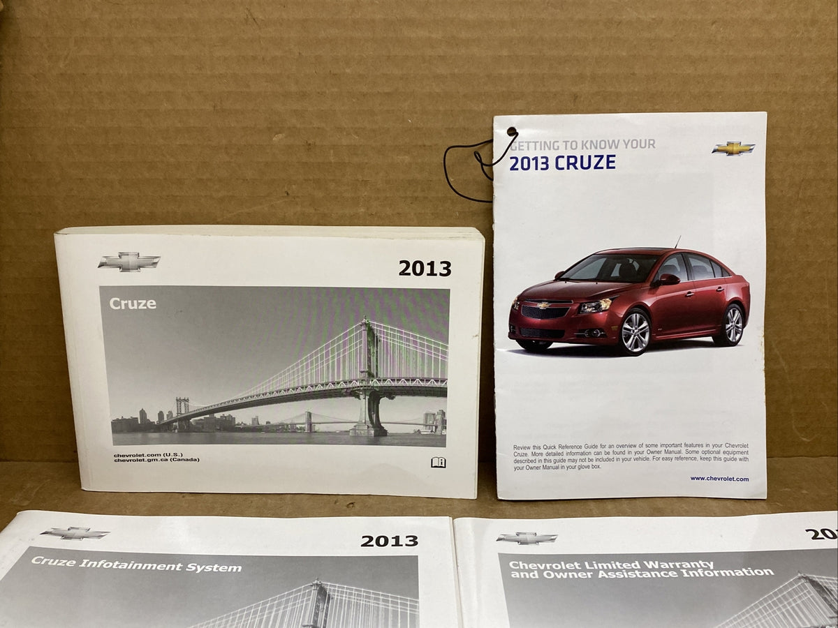 2013 Chevrolet Chevy Cruze Owner's Owners Owner Manual Book Guide Set OEM1