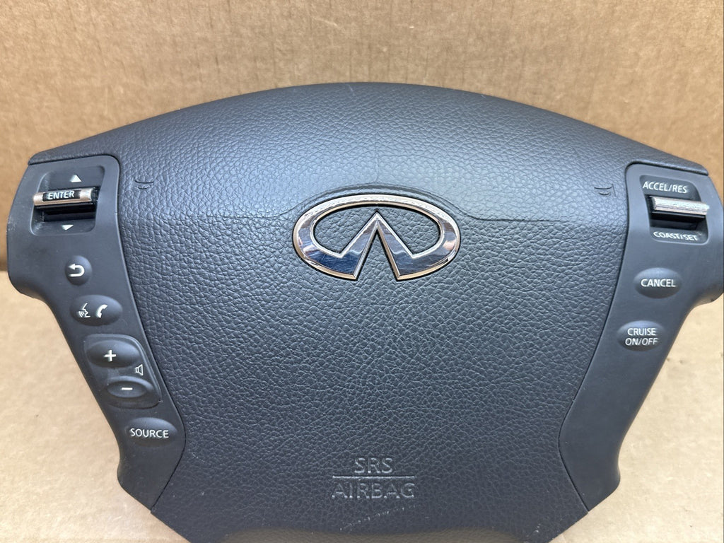 Infiniti M35 Front Left Driver Side Steering Wheel Air Bag Airbag Controls Black3