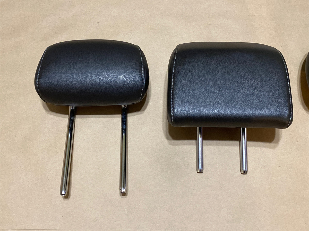 2013 2016 Ford Fusion Back Rear Head Rest Headrest Black Leather Set 2