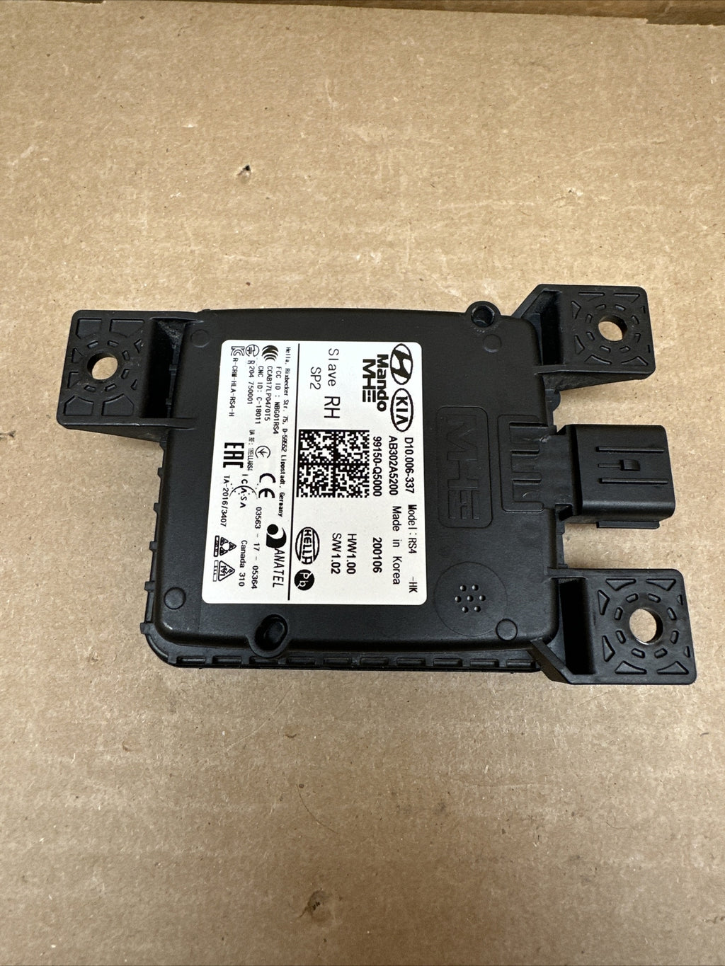 2021 2023 Kia Seltos Blind Spot Detection Module Right Rear Bumper 99150 Q50005