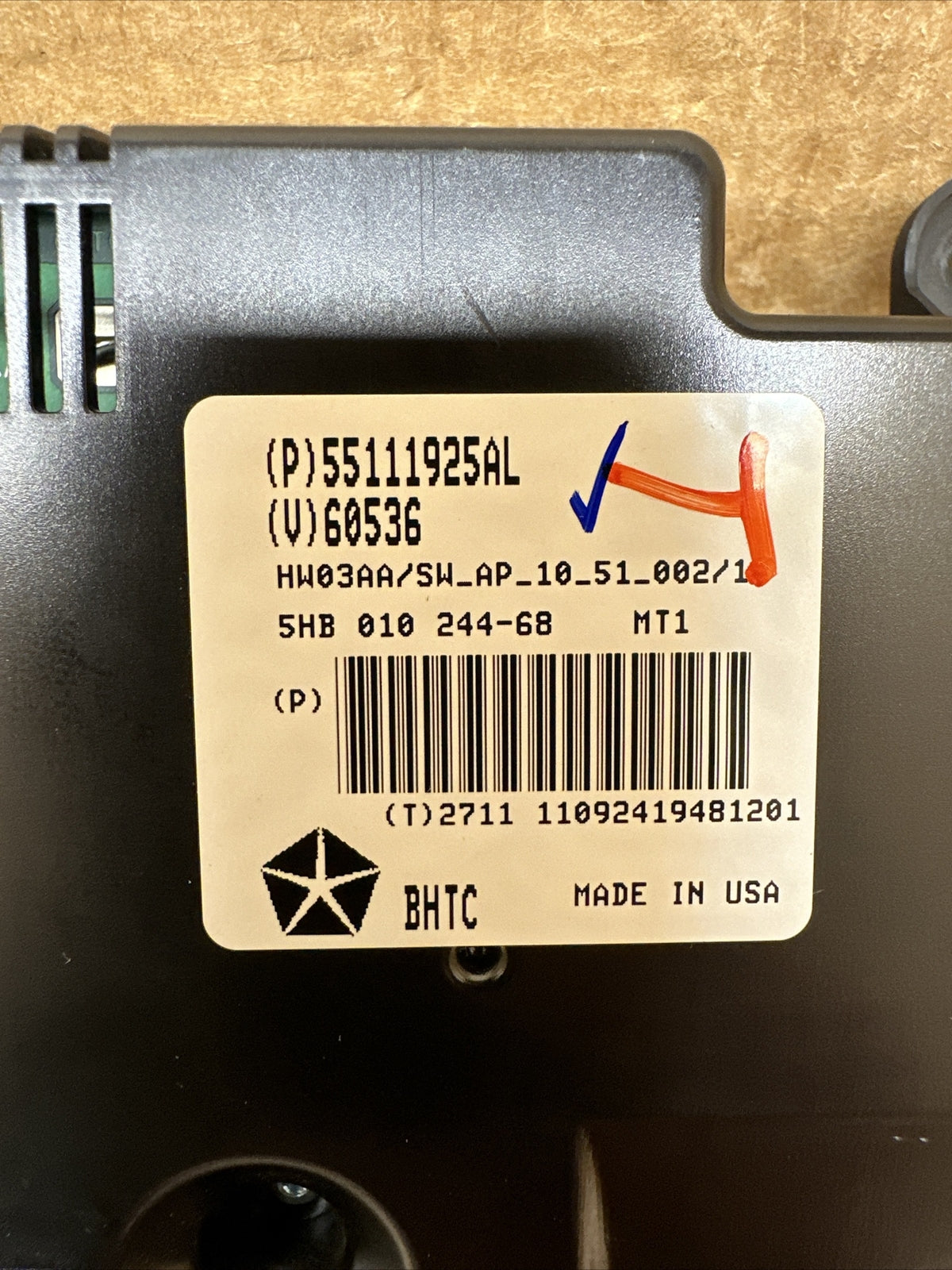 2011 2013 Dodge Durango Digital Climate Temp Temperature Heat Control 55111925AL8