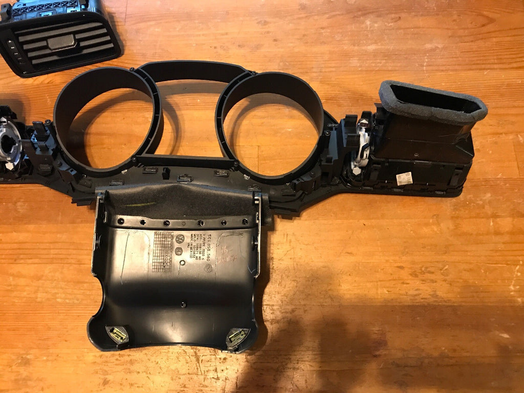 2014 2018 VW Jetta Black Dash Cluster Air Vent Surround Bezel Trim Factory 9
